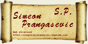 Simeon Prangašević vizit kartica